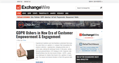 Desktop Screenshot of exchangewire.com